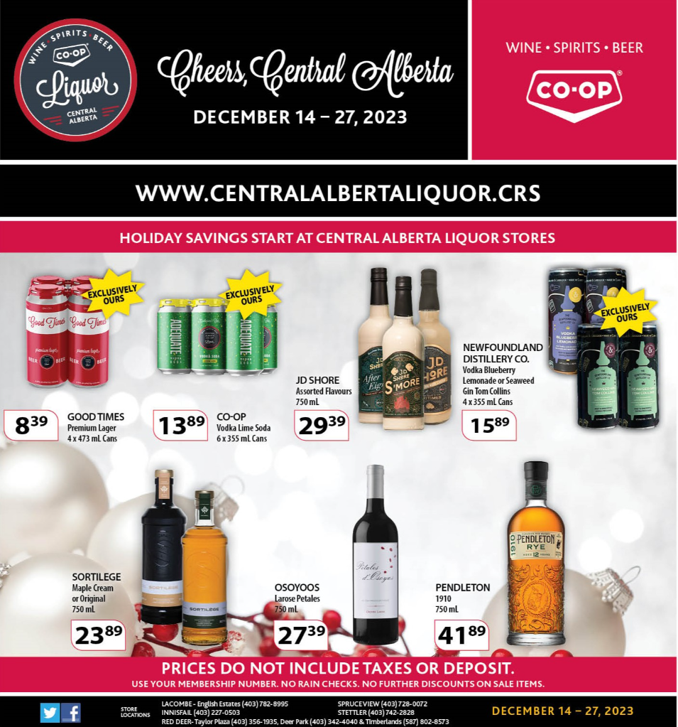 Current Flyer Central Alberta Coop Liquor